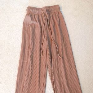 Flowy Loose Pants Brown Size S